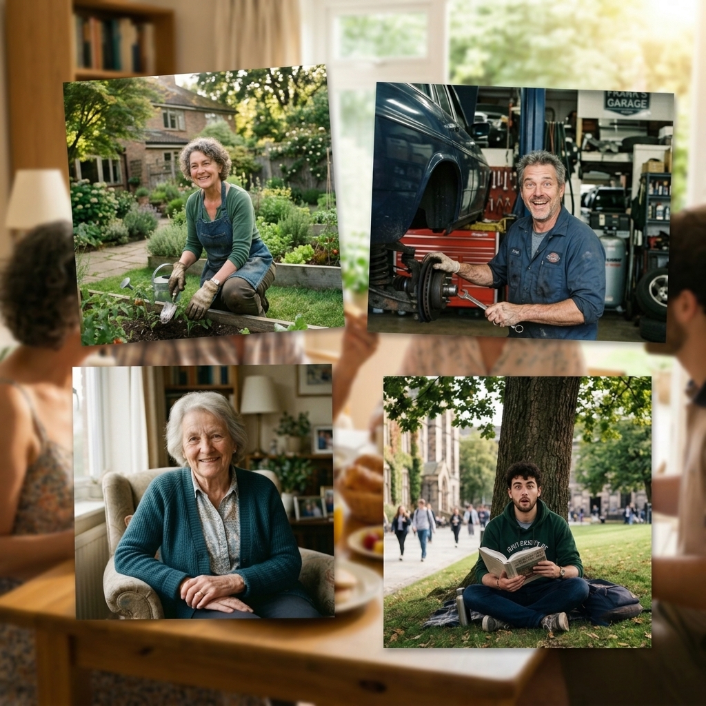 Long distance family portraits